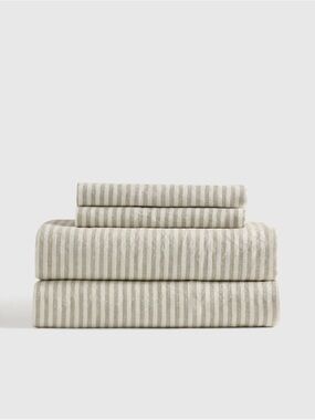 Quince Willowleaf Stripe Queen Sheet Set
